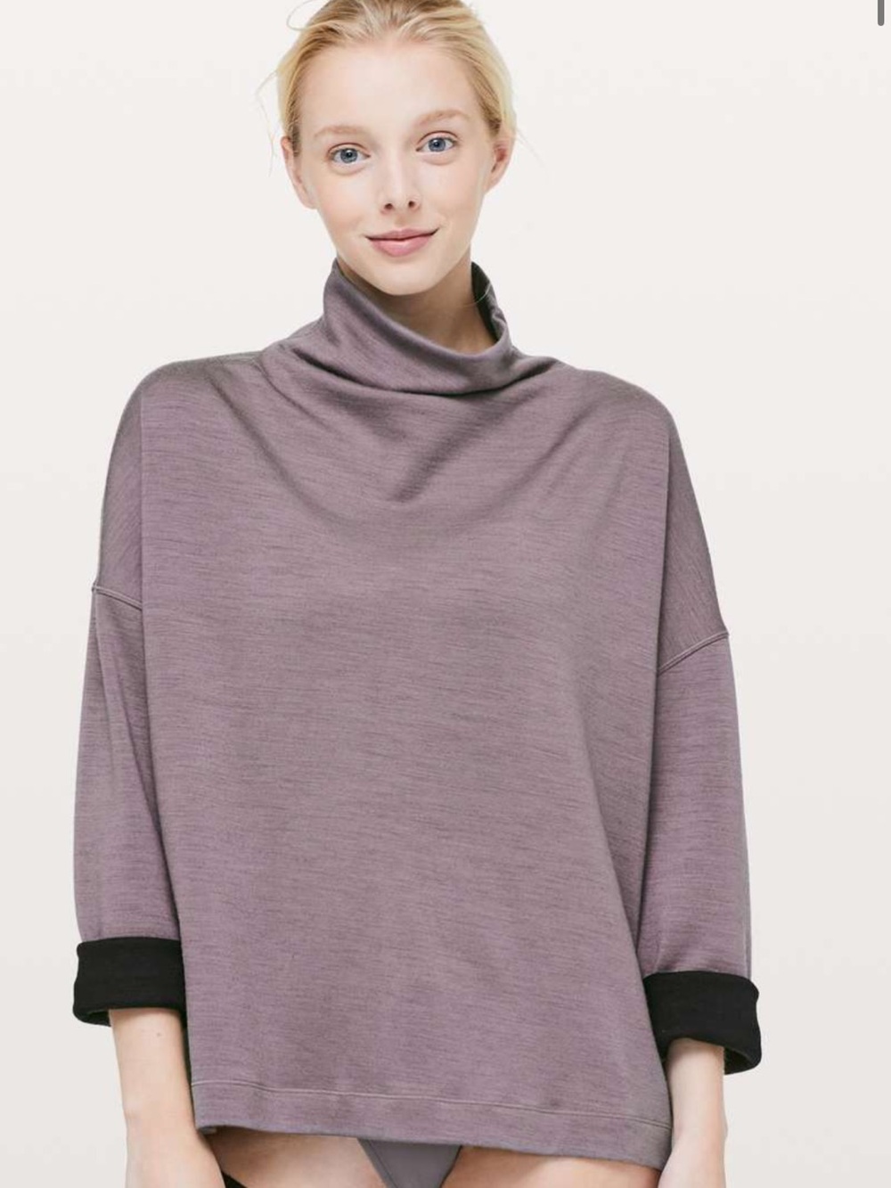 Lululemon Principal Dancer Funnel Neck
Sweater Womens Lunar Rock Purple size 10